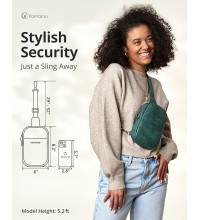 Crossbody Bags for Women RFID Blocking Vegan Leather Sling Bag with Anti-Pickpocket Clip - Secure Style for Everyday
