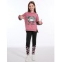 Girls Clothes Cool Girl Print Tie Dye Hoodie Pullover Sweatshirt Leggings 2PC Outfits