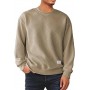 Men's Crewneck Sweatshirts Soild Color Geometric Texture Long Sleeve Casual Pullover Shirt