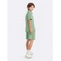 Boys 2 Piece Summer Outfits Kids Quarter Zip Polo Shirt and Shorts Set Athletic Tracksuit 5-14 Years